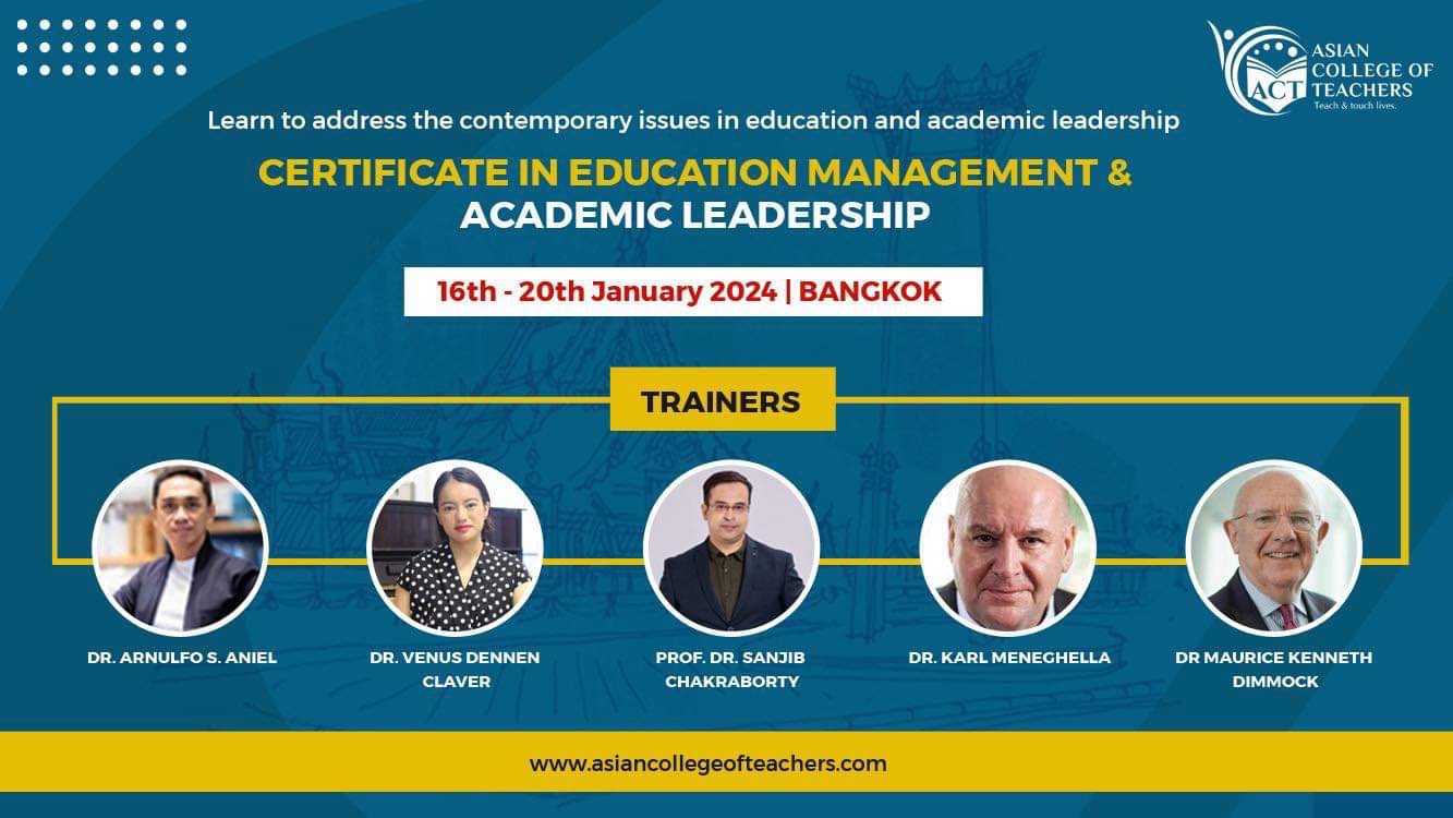 Trainer in Education Management and Academic Leadership